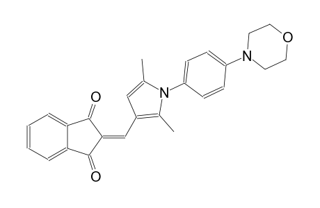 2-({2,5-dimethyl-1-[4-(4-morpholinyl)phenyl]-1H-pyrrol-3-yl}methylene)-1H-indene-1,3(2H)-dione