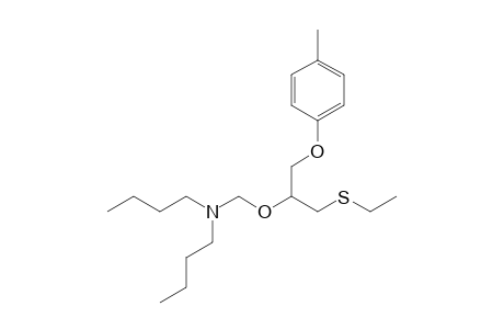 2-(N,N-Dibutylaminomethoxy)-3-(p-tolyloxy)-1-(ethylsulfanyl)propane