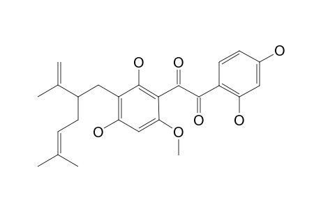 SOPHORADIONE;2,4,2',4'-TETRAHYDROXY-3-LAVANDULYL-6-METHOXYBENZIL