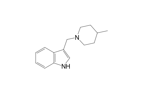 3-[(4-methylpiperidino)methyl]indole