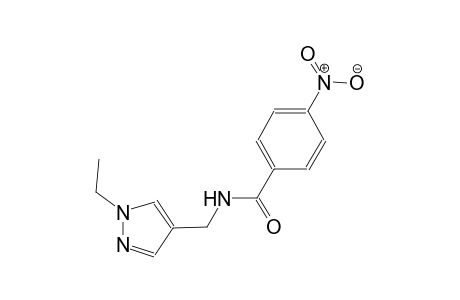 N-[(1-ethyl-1H-pyrazol-4-yl)methyl]-4-nitrobenzamide