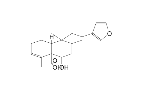 4A(2H)-NAPHTHALENECARBOXYLIC ACID, 1-[2-(3-FURANYL)ETHYL]-1,3,4,7,8,8A-HEXAHYDRO-4-HYDROXY-1,2,5-TRIMETHYL-