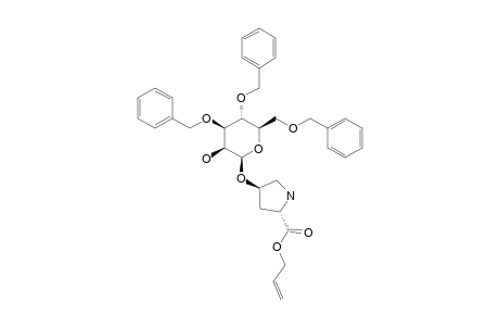 TRANS-4-O-(3,4,6-TRI-O-BENZYL-BETA-D-MANNOPYRANOSYL)-4-HYDROXY-L-PROLINE-ALLYLESTER