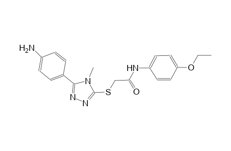 acetamide, 2-[[5-(4-aminophenyl)-4-methyl-4H-1,2,4-triazol-3-yl]thio]-N-(4-ethoxyphenyl)-