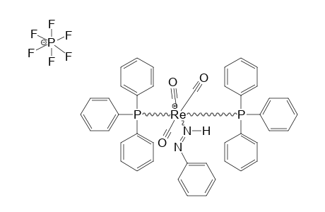 [MER/TRANS-RE(CO)3(NH=NPH)(PPH3)2]-[PF6]