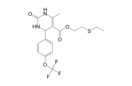 2-Ethylsulfanylethyl 6-methyl-2-oxidanylidene-4-[4-(trifluoromethyloxy)phenyl]-3,4-dihydro-1H-pyrimidine-5-carboxylate