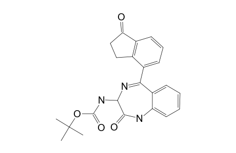 (5-(5-(1-INDANOYL))-2-OXO-2,3,4,5-TETRAHYDRO-1H-BENZO-[E]-[1,4]-DIAZEPIN-3-YL)-CARBAMIC-ACID-TERT.-BUTYLESTER