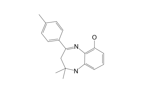 6-HYDROXY-4-(4-METHYLPHENYL)-2,2-DIMETHYL-2,3-DIHYDRO-1-H-1,5-BENZODIAZEPINE