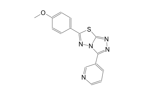 6-(4-Methoxyphenyl)-3-(3-pyridyl)-[1,2,4]triazolo[3,4-b][1,3,4]thiadiazole