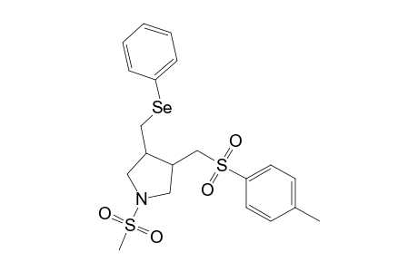 N-(Methanesulfonyl)- 3-(phenylselenomethyl)-4-[(p-toluenesulfonyl)methyl]pyrrolidine