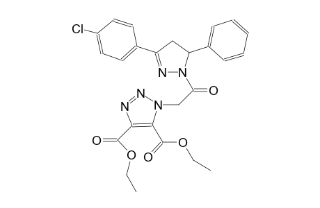 diethyl 1-{2-[3-(4-chlorophenyl)-5-phenyl-4,5-dihydro-1H-pyrazol-1-yl]-2-oxoethyl}-1H-1,2,3-triazole-4,5-dicarboxylate