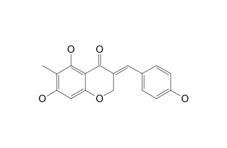 (E)-4'-DEMETHYL-6-METHYLEUCOMIN;(E)-5,7-DIHYDROXY-3-(4'-HYDROXYBENZYLIDENE)-6-METHYLCHROMAN-4-ONE