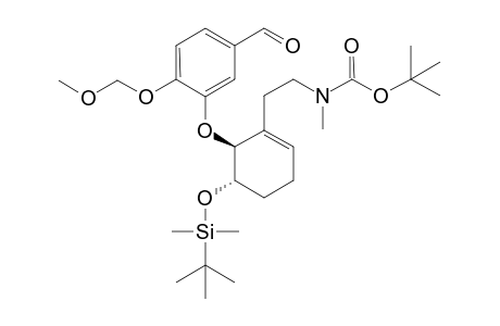 tert-Butyl(2-((5S,6S)-5-((tert-butyldimethylsilyl)oxy)-6-(5-formyl-2-(methoxymethoxy)phenoxy)cyclohex-1-en-1-yl)ethyl)(methyl) carbamate