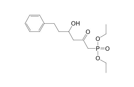 Diethyl 4-hydroxy-2-oxo-6-phenylhexylphosphonate