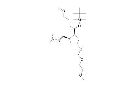 1-(1-TERT.-BUTYLDIMETHYLSILOXY-4-METHOXYBUTYL)-5-N,N-DIMETHYLHYDRAZINO-3-METHOXYETHOXYMETHOXYCYCLOPENTANE