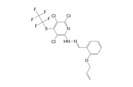 2-(allyloxy)benzaldehyde {3,5,6-trichloro-4-[(1,1,2,2,2-pentafluoroethyl)sulfanyl]-2-pyridinyl}hydrazone