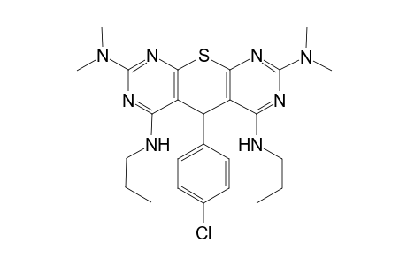 2,8-Bis(dimethylamino)-4,6-bis(propylamino)-5-(4-chlorophenyl)-5H-thiopyrano[2,3-d:6,5-d']dipyrimidine