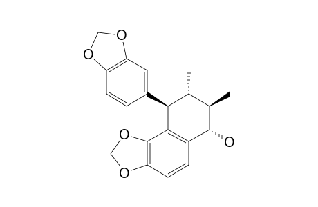 OLEIFERIN-E;(7-ALPHA,7'-BETA,8-BETA,8'-ALPHA)-3,4:3',4'-BIS-(METHYLENEDIOXY)-2,7'-CYCLOLIGNAN-7-OL