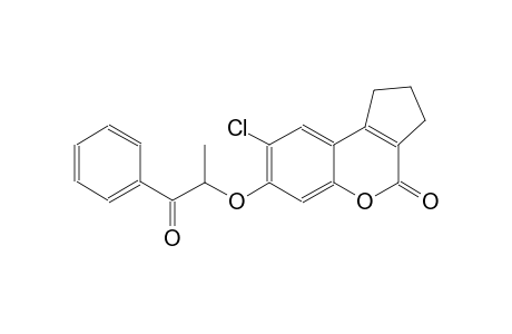 8-chloro-7-(1-methyl-2-oxo-2-phenylethoxy)-2,3-dihydrocyclopenta[c]chromen-4(1H)-one