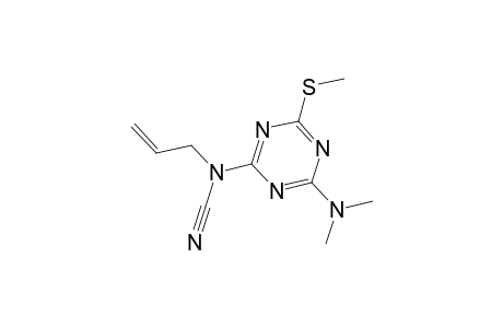 Allyl[4-(dimethylamino)-6-(methylsulfanyl)-1,3,5-triazin-2-yl]cyanamide