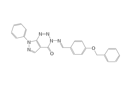 3-({(E)-[4-(benzyloxy)phenyl]methylidene}amino)-7-phenyl-3,7-dihydro-4H-pyrazolo[3,4-d][1,2,3]triazin-4-one