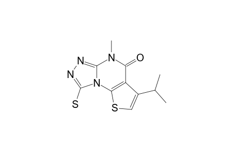 3-ISOPROPYL-8-MERACAPTO-5-METHYLTHIENO-[3,2-E]-[1,2,4]-TRIAZOLO-[4,3-A]-PYRIMIDIN-4(5H)-ONE