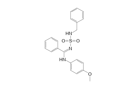 N'-(BENZYLSULFAMOYL)-N-(p-METHOXYPHENYL)BENZAMIDINE