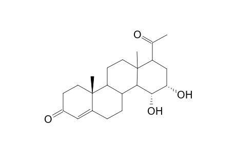 D-Homopregn-4-ene-3,20-dione, 15,16-dihydroxy-, (15.alpha.,16.alpha.)-