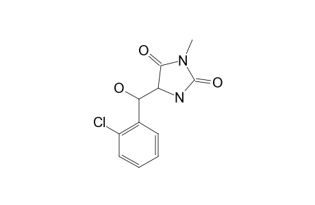 5-[(2-CHLOROPHENYL)-(HYDROXY)-METHYL]-3-METHYL-IMIDAZOLIDINE-2,4-DIONE