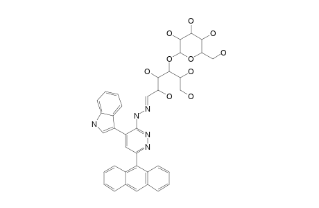 #5D;6-[[6-ANTHRACEN-9-YL-4-(1H-INDOL-3-YL)-PYRIDAZIN-3-YL]-HYDRAZONO]-3-(3,4,5-TRIHYDROXY-6-HYDROXY-METHYLTETRAHYDROPYRAN-2-YLOXY)-HEXANE-1,2,4,5-TETRAOL