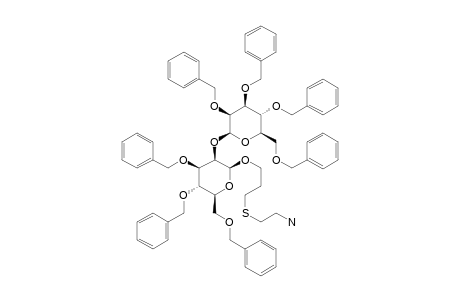 3-(2-AMINOETHYLTHIO)-PROPYL-[3,4,6-TRI-O-BENZYL-BETA-D-MANNOPYRANOSYL-(1->2)]-3,4,6-TRI-O-BENZYL-BETA-D-MANNOPYRANOSIDE