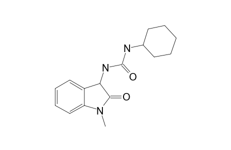 3-(3-CYCLOHEXYL-UREIDO)-1-METHYL-2-OXO-2,3-DIHYDRO-1H-INDOLE