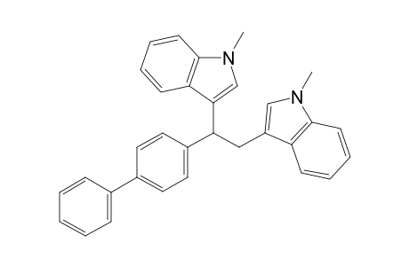 3,3'-(1-([1,1'-Biphenyl]-4-yl)ethane-1,2-diyl)bis(1-methyl-1H-indole)