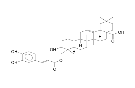 OLEAN-12-EN-28-OIC ACID, 23-[[3-(3,4-DIHYDROXYPHENYL)-1-OXO-2-PROPENYL]OXY]-3-HYDROXY-