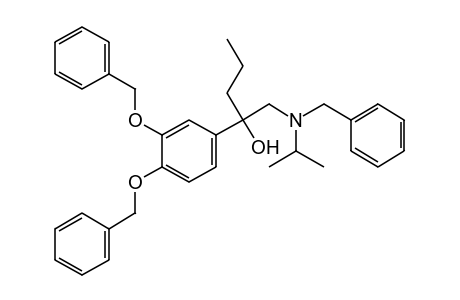 alpha-[(BENZYLISOPROPYLAMINO)METHYL]-3,4-BIS(BENZYLOXY)-alpha-PROPYLBENZYLALCOHOL