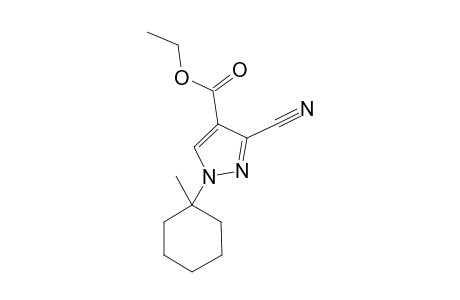 3-cyano-1-(1-methylcyclohexyl)pyrazole-4-carboxylic acid ethyl ester