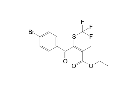 (E)-ethyl 4-(4-bromophenyl)-2-methyl-4-oxo-3-(trifluoromethylthio)but-2-enoate