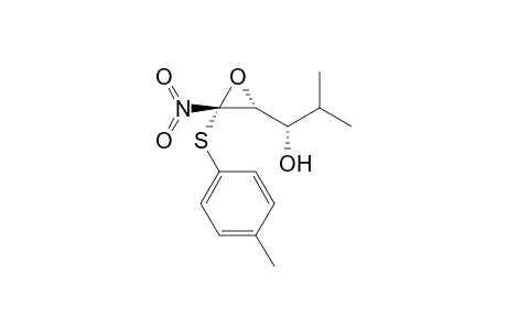 (1S)-2-methyl-1-[(2R,3R)-3-nitro-3-(p-tolylsulfanyl)oxiran-2-yl]propan-1-ol