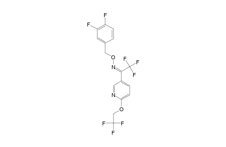 (2-[2,2,2-TRIFLUOROETHOXY]-PYRIDIN-5-YL)-TRIFLUOROMETHYLKETONE-(3,4-DIFLUOROBENZYL)-OXIME