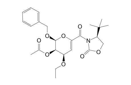 endo-(2S,3R,4R,4'S)-3-Acetoxy-2-benzyloxy-4-ethoxy-6-(carbonyl-4'-tert-butyloxazolodin-2'-one)-3,4-dihydro-2H-pyran