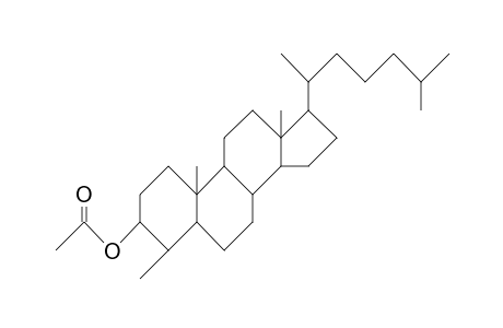 5.alpha.-Cholestan-3.alpha.-ol, 4.alpha.-methyl-, acetate