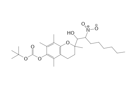 tert-butyl [2-(1-hydroxy-2-nitro-octyl)-2,5,7,8-tetramethyl-chroman-6-yl] carbonate