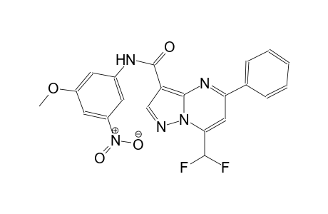 7-(difluoromethyl)-N-(3-methoxy-5-nitrophenyl)-5-phenylpyrazolo[1,5-a]pyrimidine-3-carboxamide