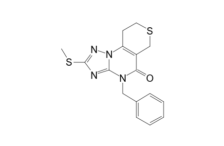 10-BENZYL-5,6-DIHYDRO-2-METHYLTHIO-8H,10H-THIOPYRANO-[3,4-E]-1,2,4-TRIAZOLO-[1,5-A]-PYRIMIDIN-5-ONE