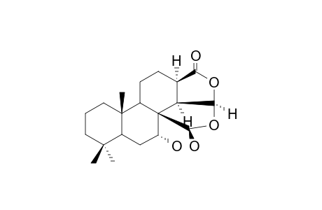 (-)-7-ALPHA,17-BETA-DIHYDROXY-15-BETA,17-EPOXYSPONGIAN-16-ONE;DEACETYLAPLYROSEOL-2