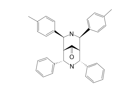 2,4-BIS-(4-METHYLPHENYL)-6,8-DIPHENYL-3,7-DIAZABICYCLO-[3.3.1]-NONAN-9-ONE