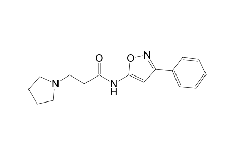 N-(3'-Phenyl-5'-isoxazolyl)-3-pyrrolidinopropanamide