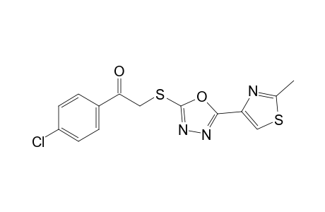 4'-chloro-2-{[5-(methyl-4-thiazolyl)-1,3,4-oxadiazol-2-yl]thio}acetophenone