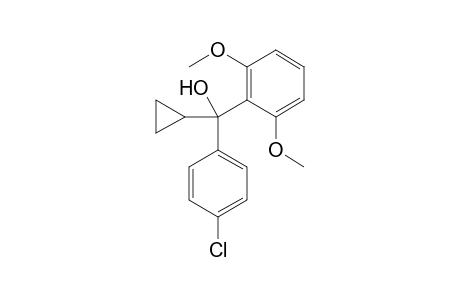 (4-Chlorophenyl)(cyclopropyl)(2,6-dimethoxyphenyl)methanol