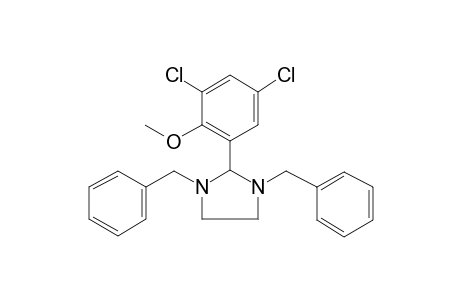 2,4-Dichloro-6-(1,3-dibenzyl-2-imidazolidinyl)phenyl methyl ether